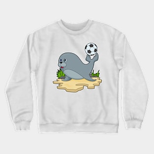 Seal as Soccer player with Soccer Crewneck Sweatshirt